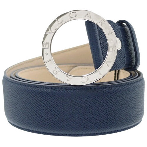 Bvlgari Bvlgari Man Round Buckle Belt 110/44 Grained Leather 39546