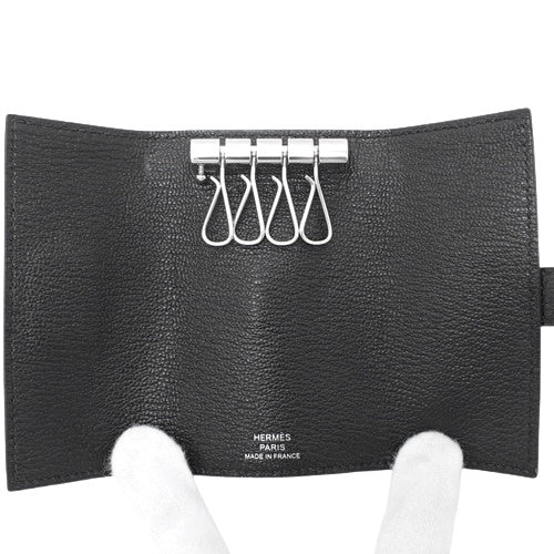 ベアン キーケース 4連 小物 シェーブル パラジウム金具 Y刻印