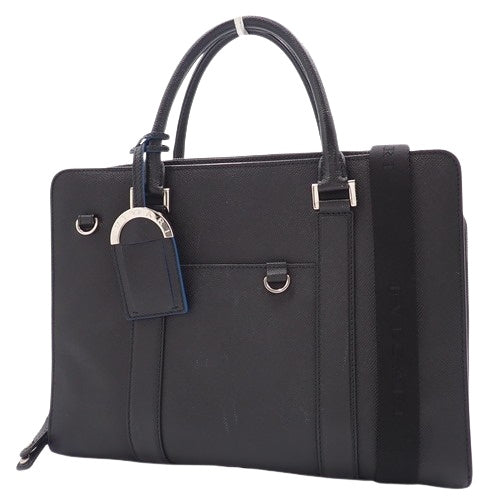 Bvlgari Bvlgari Man Business Bag in Grained Calfskin Leather 37924