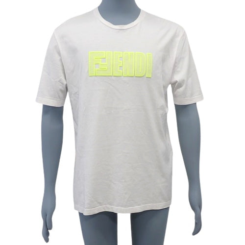 ロゴ 蛍光 メッシュ ワッペン Tシャツ 2019年 アパレル ファッション 半袖 M コットン FAF538 A8JZ