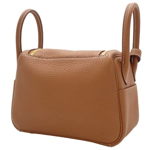 Lindy Mini Taurillon Clemence 金色双邮票