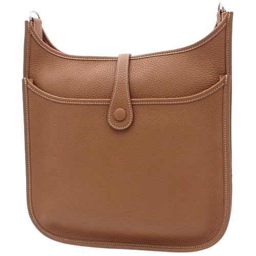 [未使用] Evelyn 3PM Evelyn 29 Taurillon Clemence 皮革表带配钯金配件和金色 K 印章