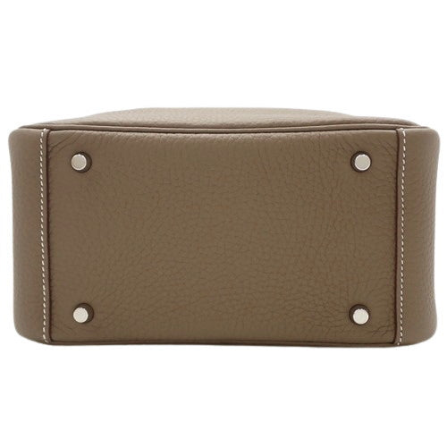 [Unused] Lindy 2 Mini Lindy Mini Taurillon Clemence Leather Palladium Hardware Etoupe/Etoupe K Stamp