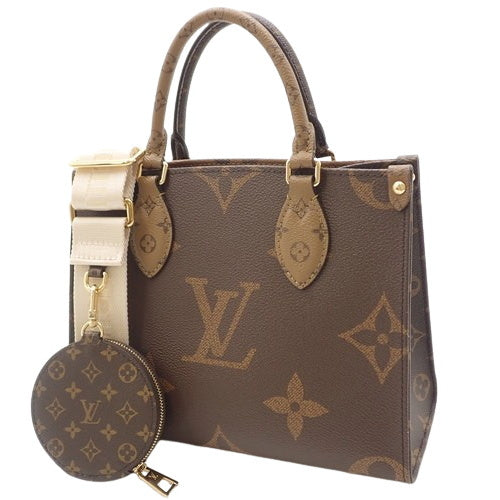 Monogram Giant Reverse On-the-Go 小号 Monogram Giant 帆布 Monogram 反向帆布 M46373