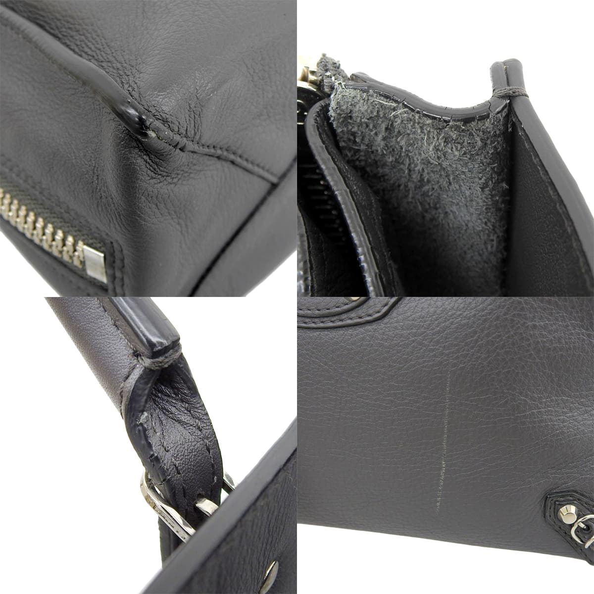 ペーパーミニ 2WAYハンドバッグ カーフ グレー 357333