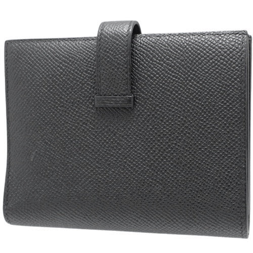 Bearn Compact, Epsom leather, palladium hardware, silver hardware, U stamp, bifold, two-fold