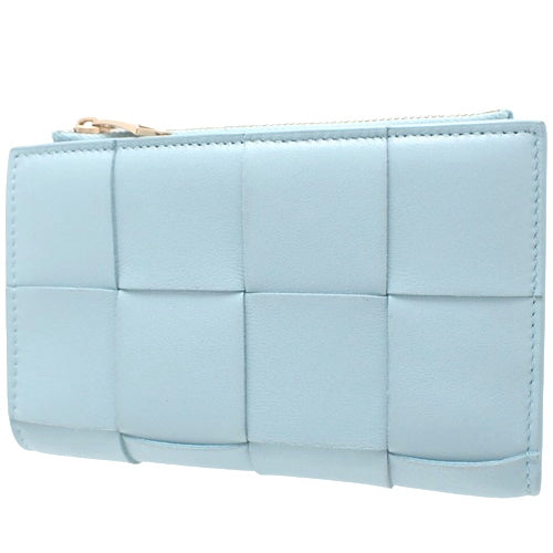 Maxi Intrecciato Cassette 中号小羊皮双折钱包