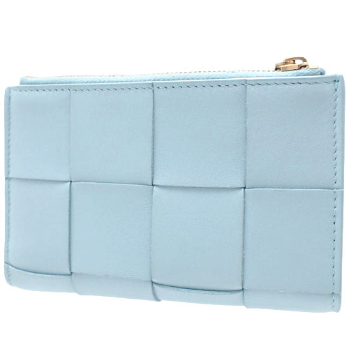 Maxi Intrecciato Cassette 中号小羊皮双折钱包