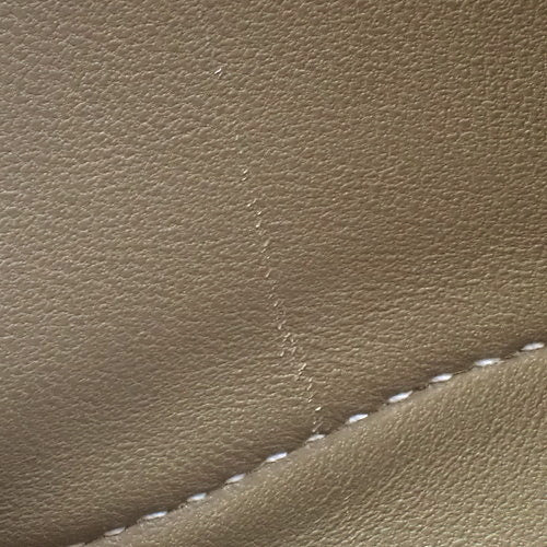 Bolide 31 Taurillon Clemence 皮革表带，钯金配件，Etoupe/Etoupe，X 印章