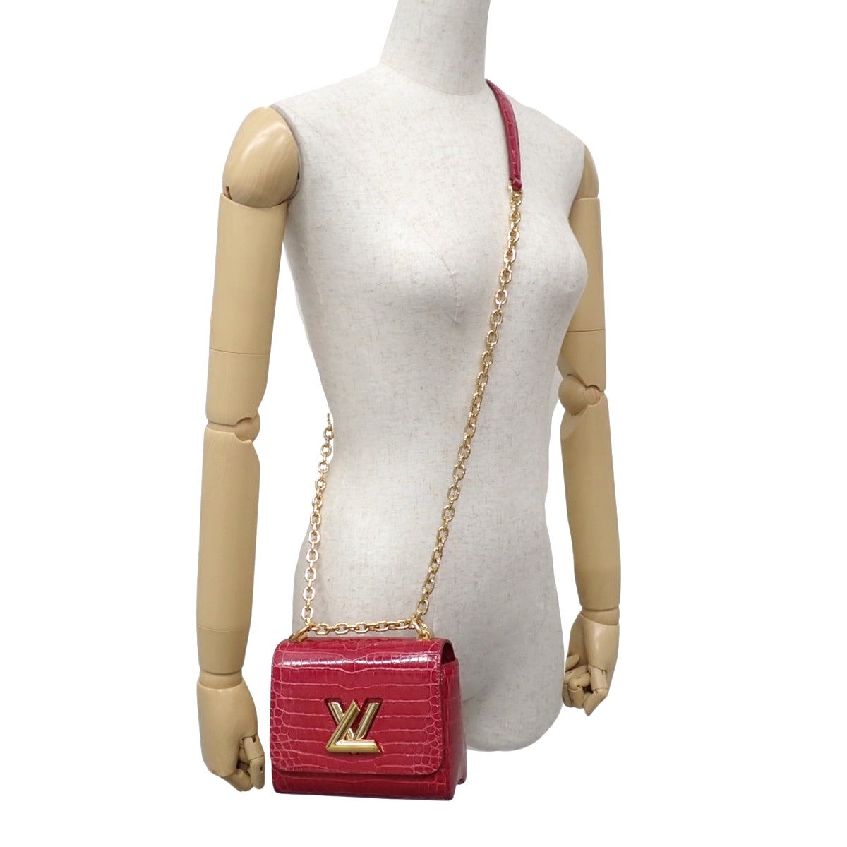 ツイスト MINI ミニ クロコダイル レッド