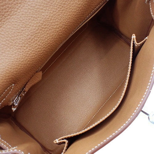 [新品] Kelly 25 (内缝) Togo 钯金五金 金色 K 印章