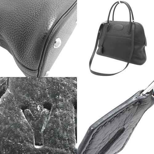 Bolide 31 Taurillon Clemence 皮革表带，配以钯金配件和 Y 形印记