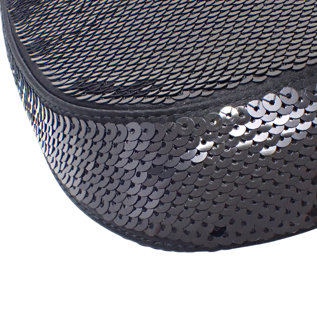 Cleo sequined shoulder bag, leather and sequins, black, 1BC169