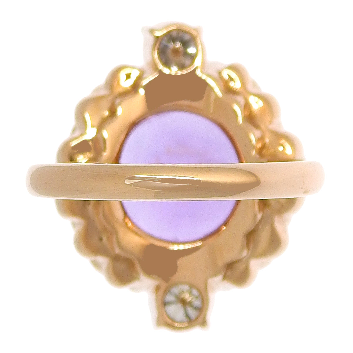 紫水晶钻石戒指 紫水晶/钻石 18K粉红金 PG