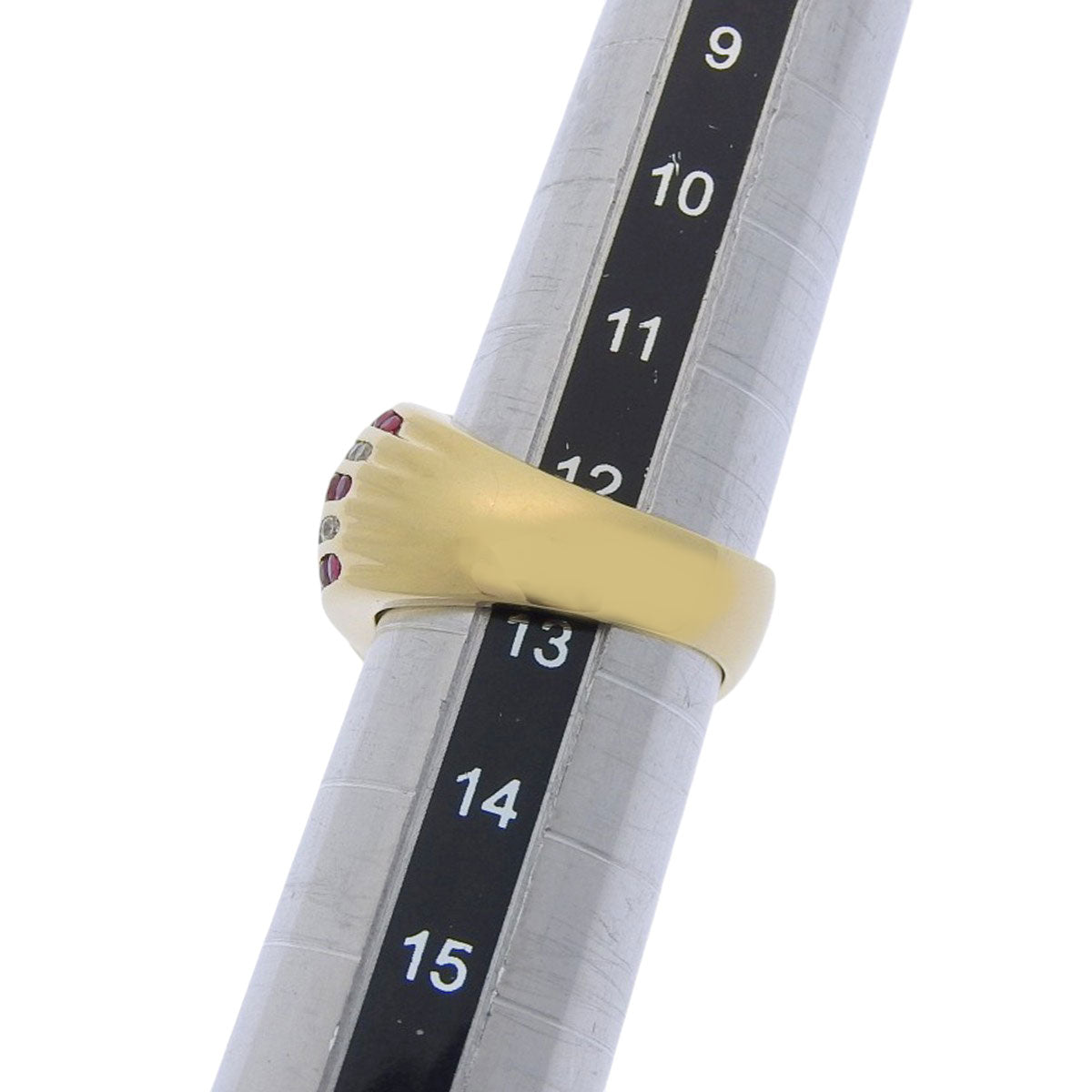 红宝石和钻石戒指 R2.01/D0.76 K18 黄金 YG