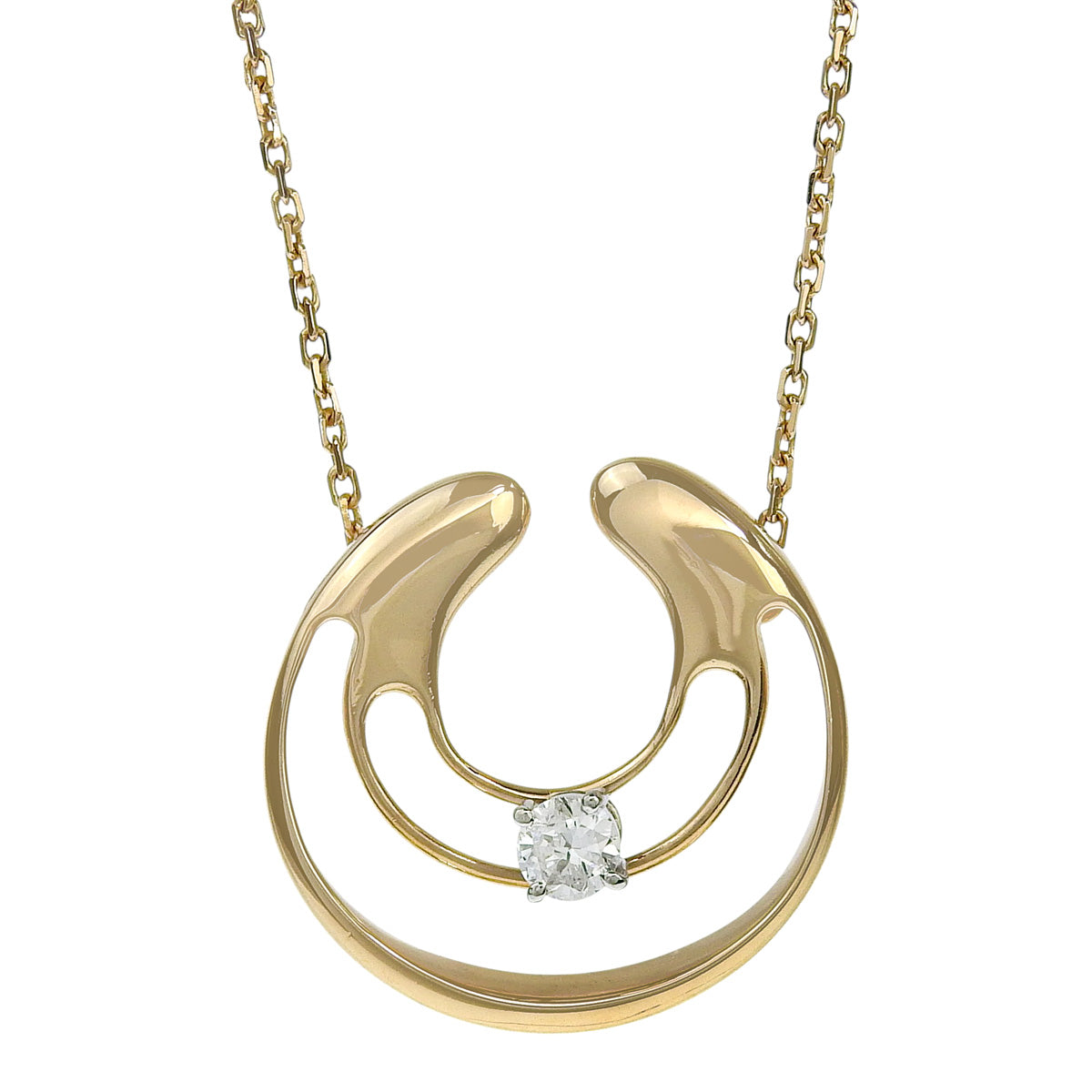 Diamond Necklace 0.22ct K18 Yellow Gold YG