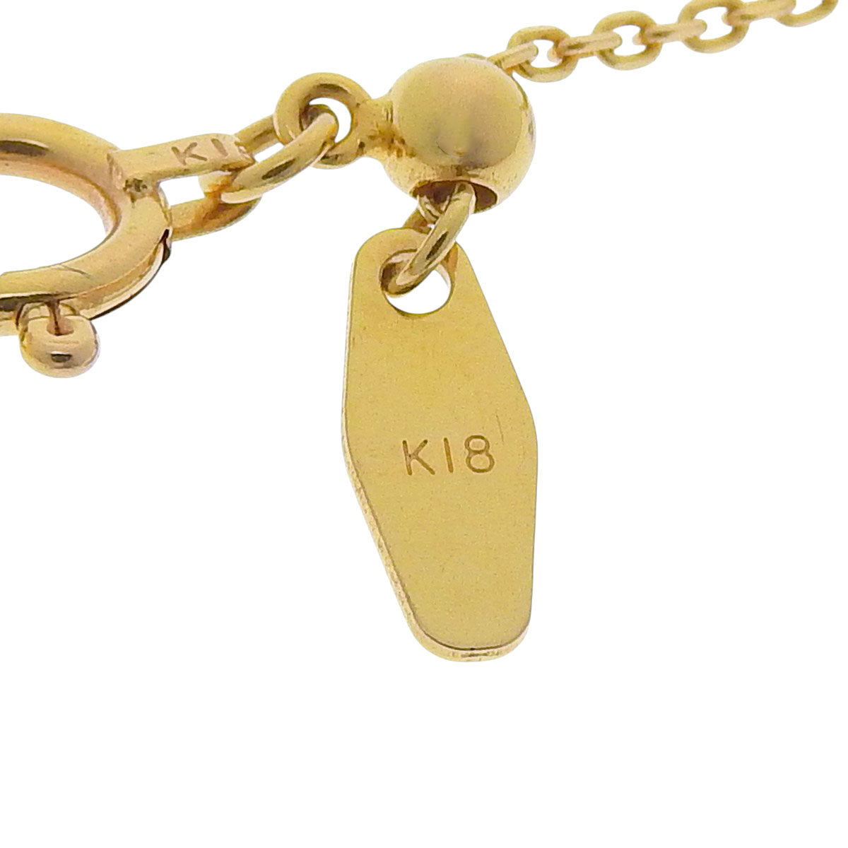 ダイヤモンド ホースシュー ネックレス D0.501 K18 イエローゴールド YG