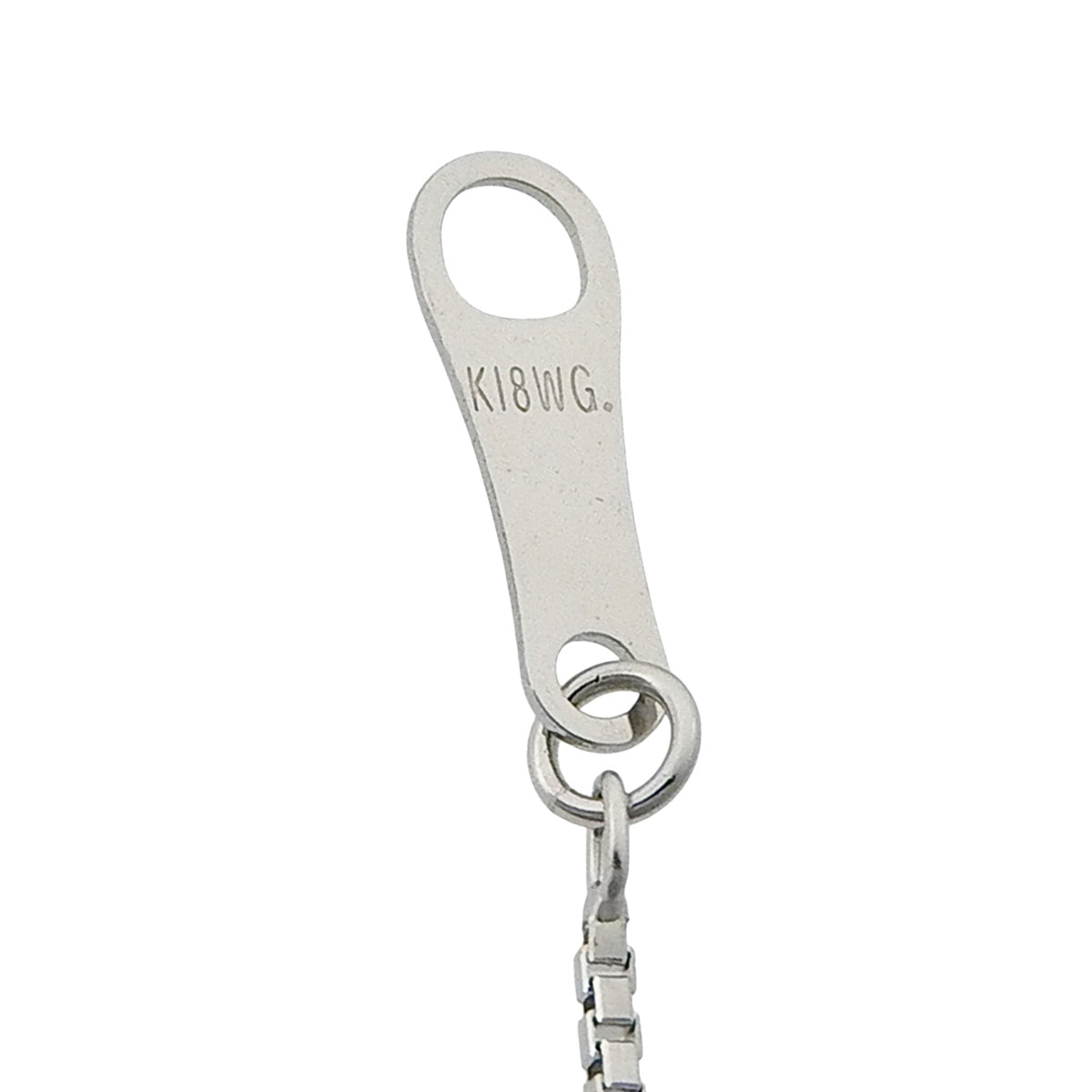 双环钻石项链 D0.50 K18 白金 WG