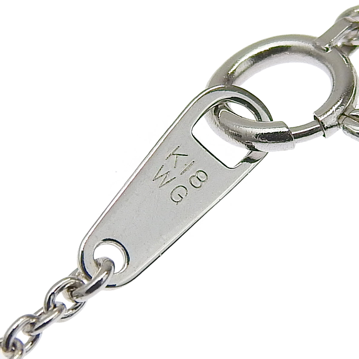 钻石心形项链 D1.00 K18 白金 WG 密镶