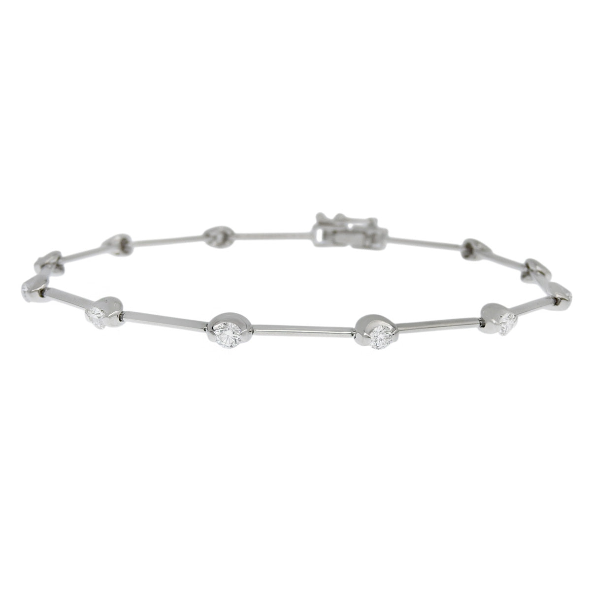 Diamond Bracelet D0.64 K18 White Gold WG 11PD