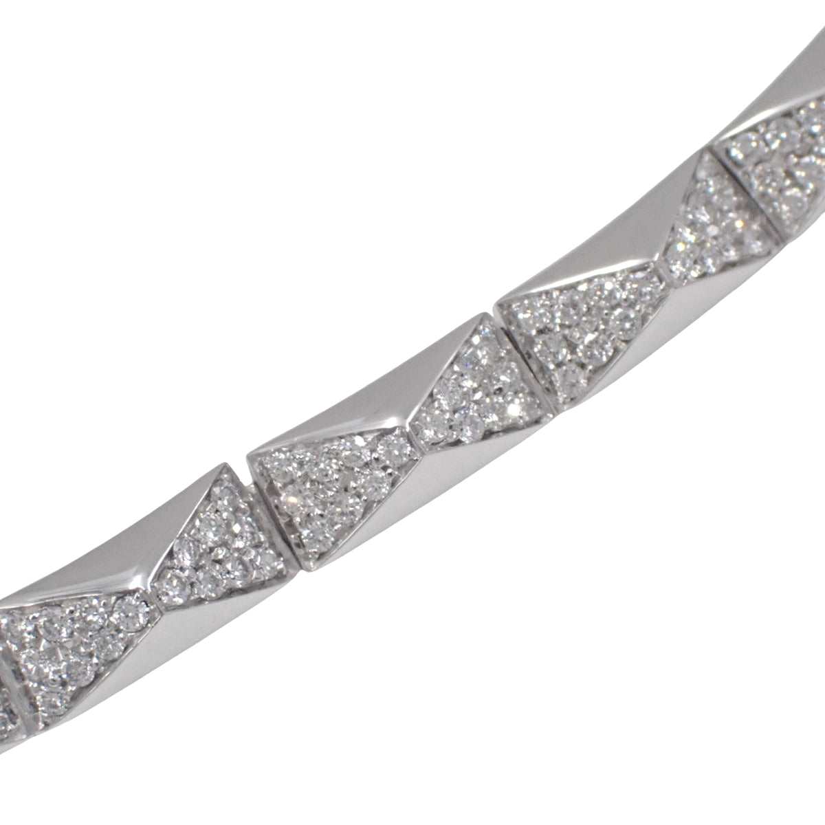 钻石项链 D2.09 K18 白金 WG 耳钉图案