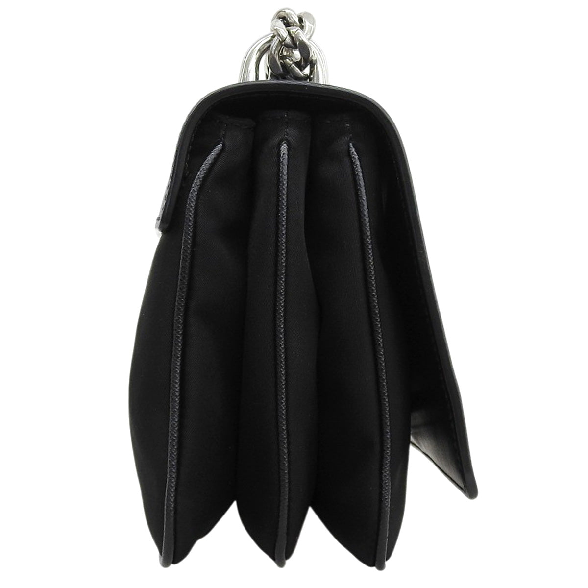 Saffiano皮革和尼龙材质链条单肩包 1BD009