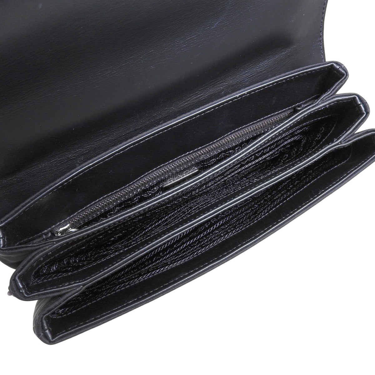 Saffiano皮革和尼龙材质链条单肩包 1BD009