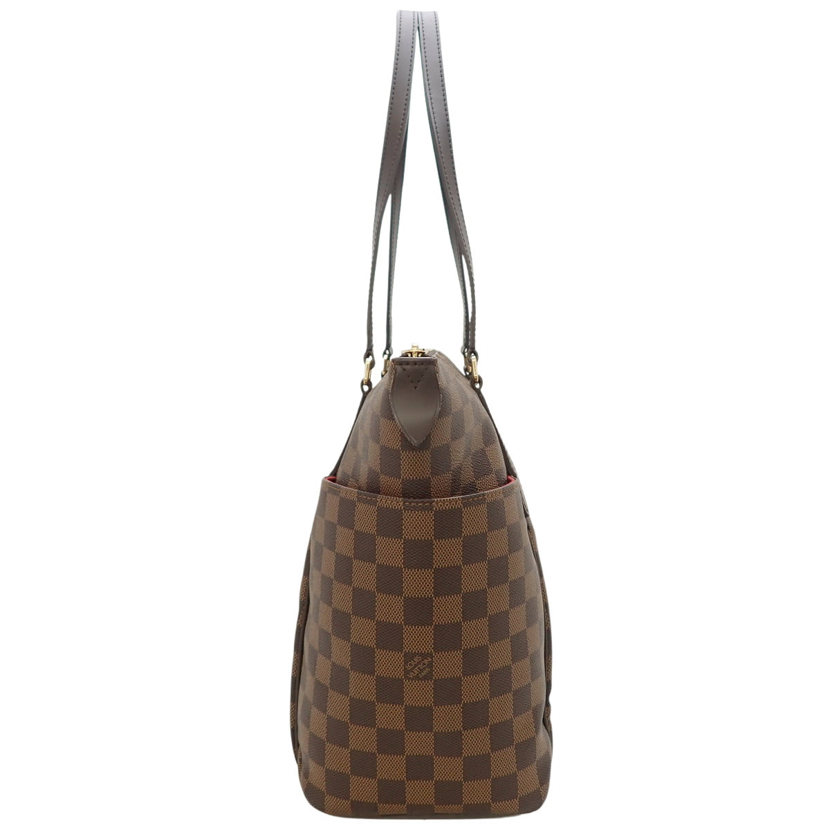 Damier Ebene Totale MM, Damier canvas, brown, N41281, shoulder bag.