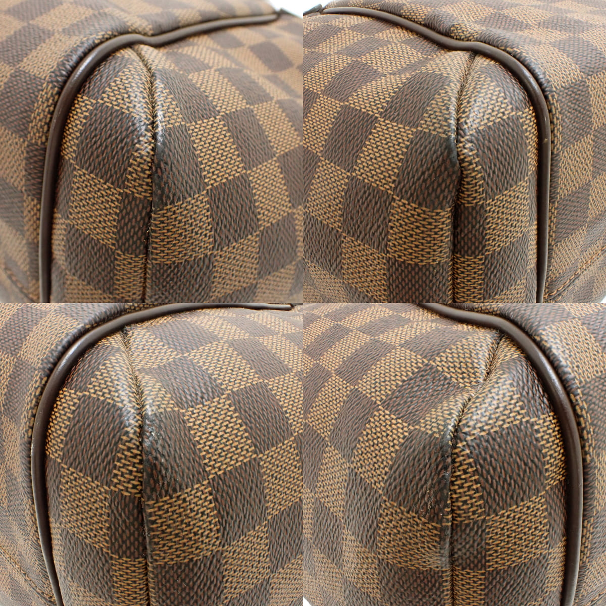 Damier Ebene Totale MM, Damier canvas, brown, N41281, shoulder bag.