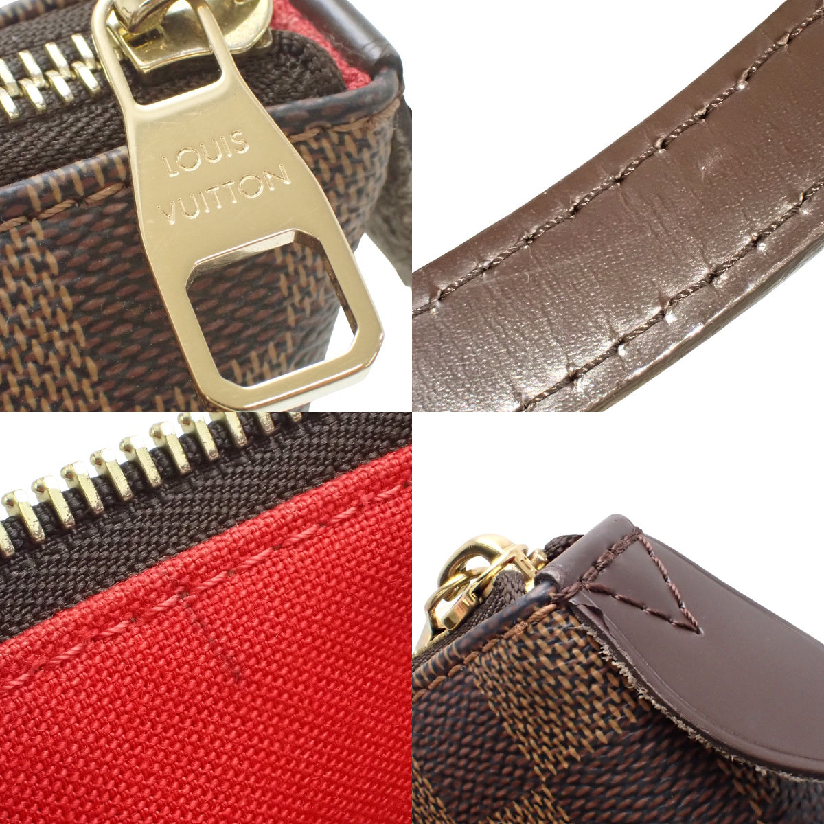 Damier Ebene Totale MM, Damier canvas, brown, N41281, shoulder bag.