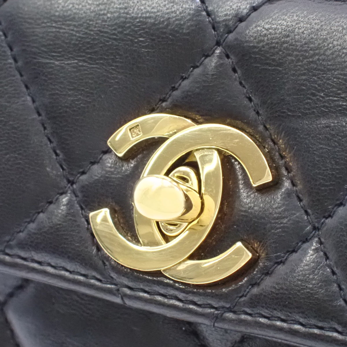 マトラッセ ココマーク リュックサック ラムスキン ブラック A10177