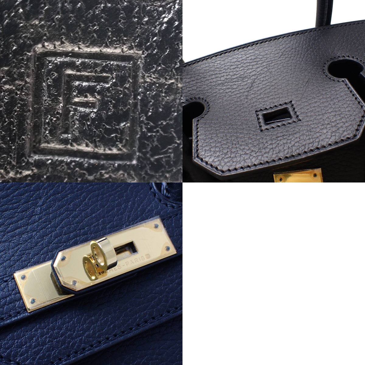 バーキン35 アルデンヌ ブラック ゴールド金具 □F刻印