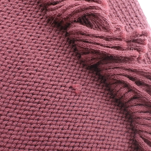 带标志牌的流苏针织毛衣，M码 RM232