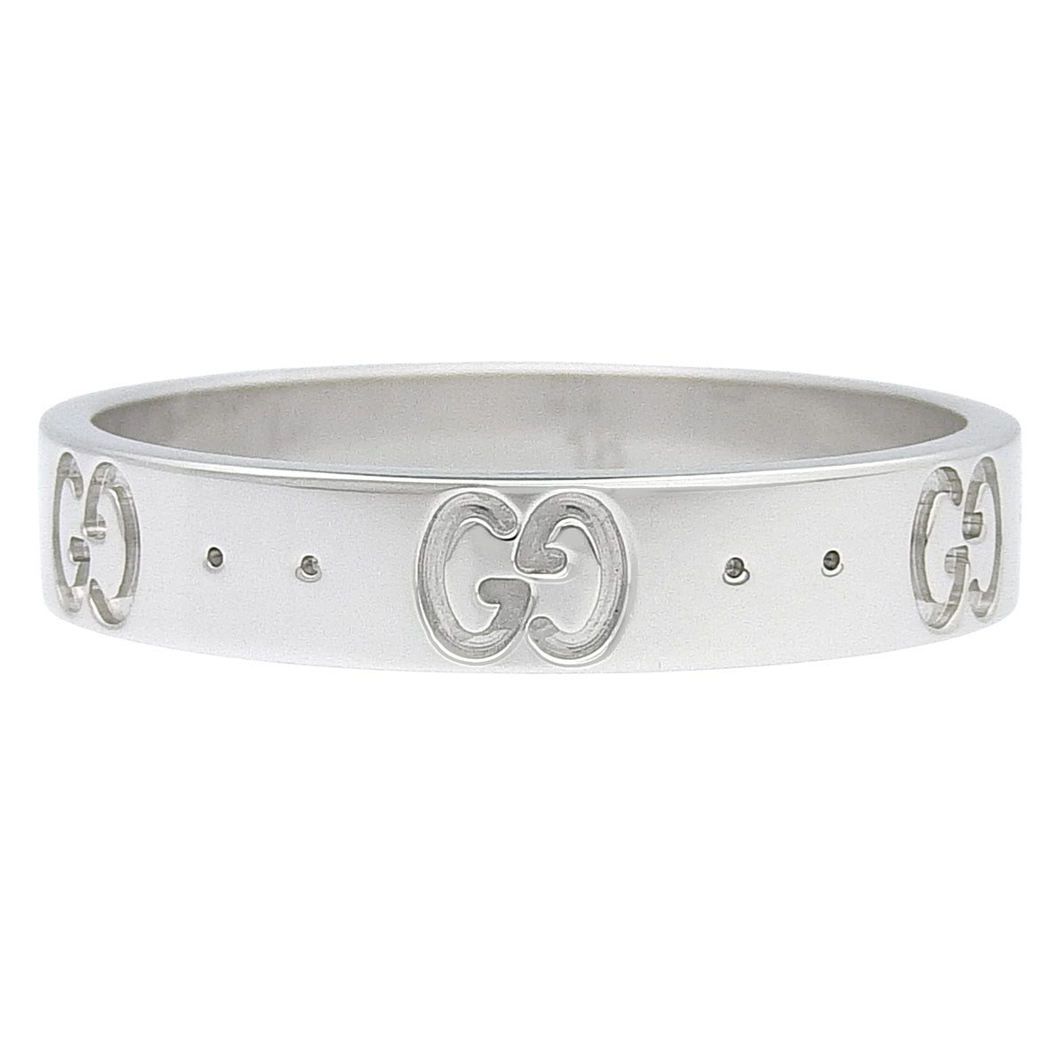 アイコン リング ホワイトゴールド K18WG 4.1g