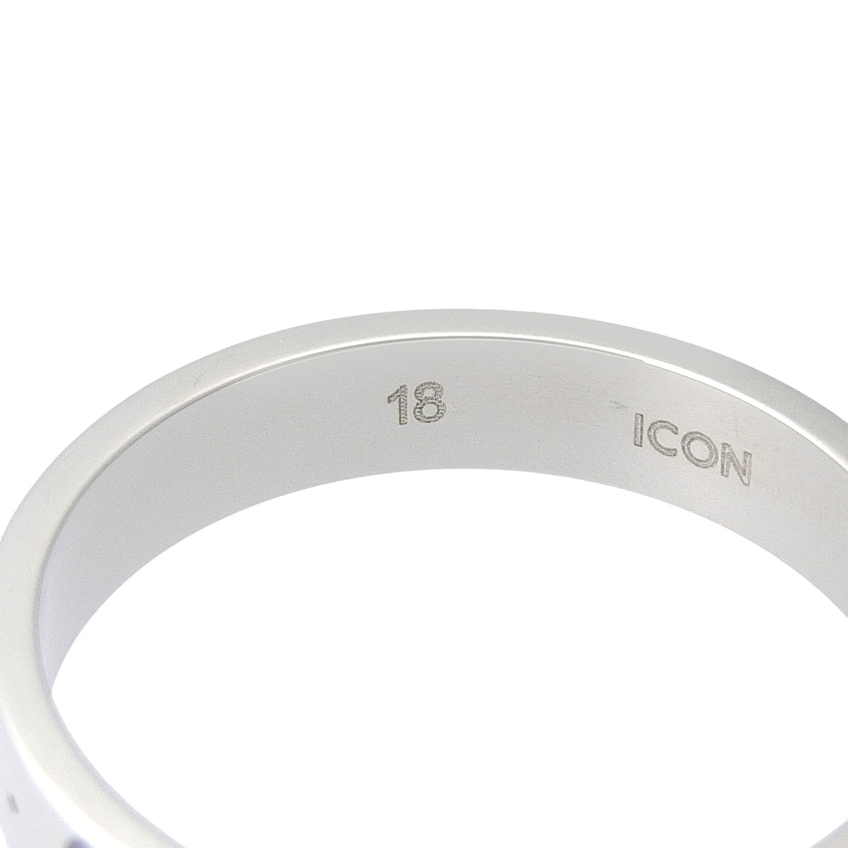 アイコン リング ホワイトゴールド K18WG 4.1g