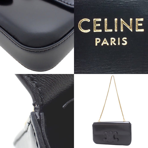 Cuir Triomphe Chain Shoulder Bag in Shiny Calfskin 199243BF4.38NO