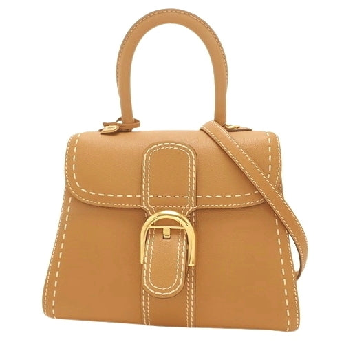 Brillant PM Surpiqué 2-Way Shoulder Bag in Rodeo Calfskin Vegetal Ivory AA0569ADW0ADNDO