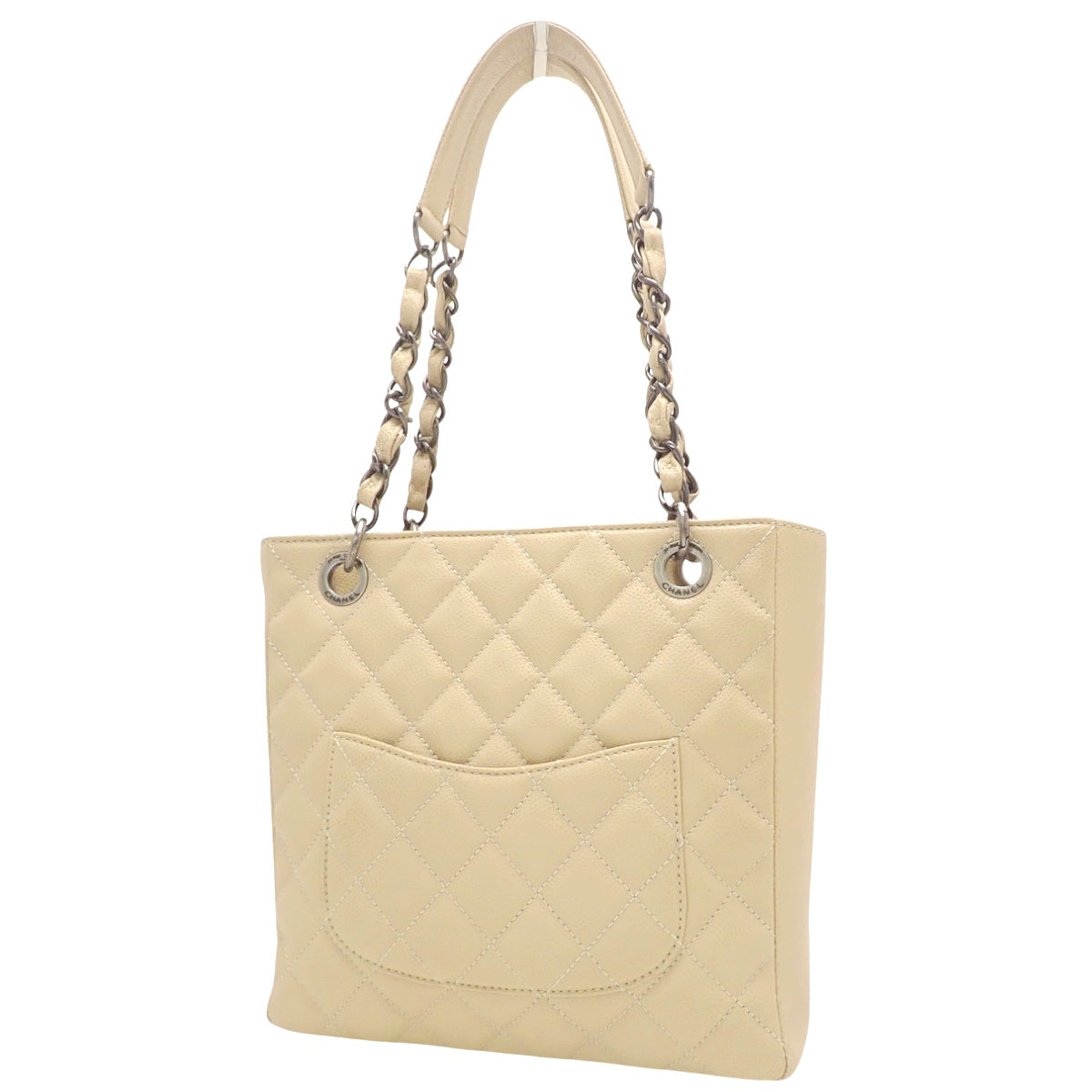 米色鱼子酱纹皮革 Matelasse PST 包 A20994