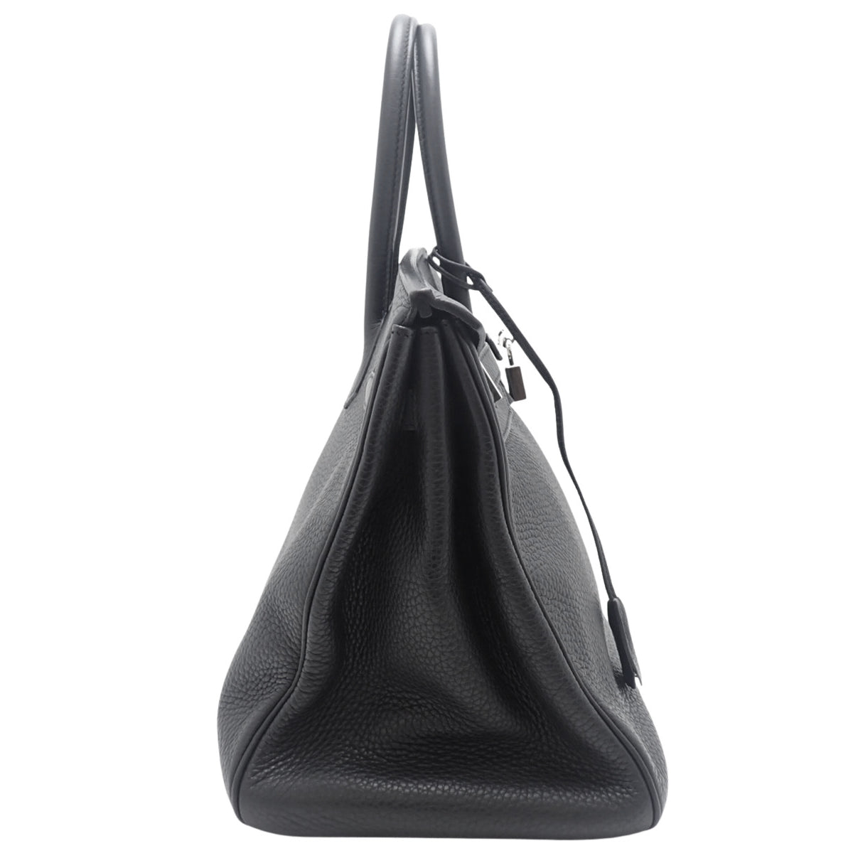 Birkin 35，Taurillon Clemence 皮革，黑色，银色五金配件，N 字印记