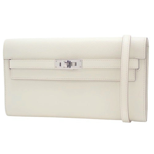 Kelly To Go Wallet, Evercolor, Palladium Hardware, Beton, B Stamp