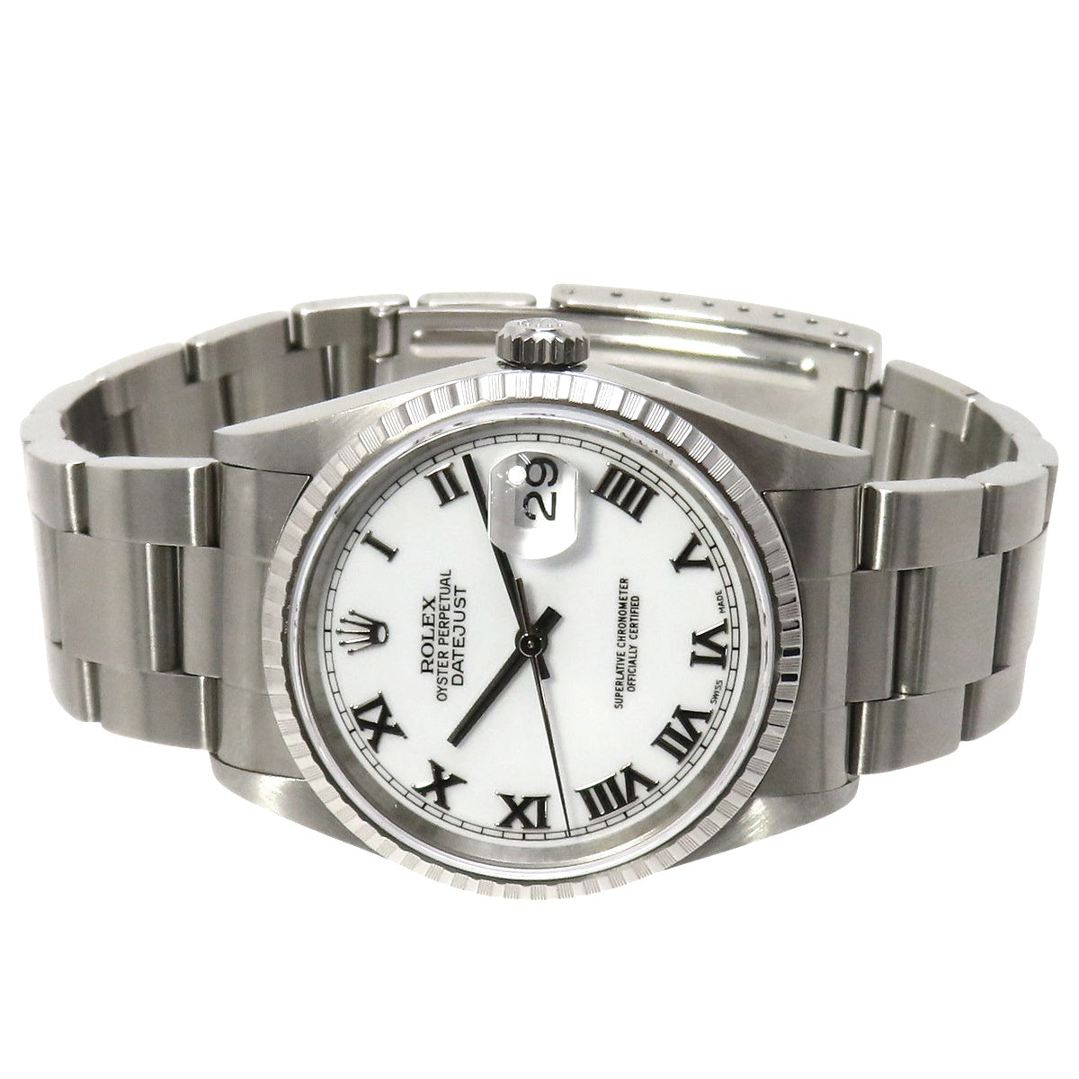 Datejust 16220 SS 白色自动男士腕表