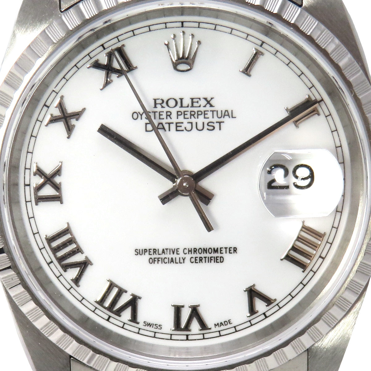 Datejust 16220 SS 白色自动男士腕表