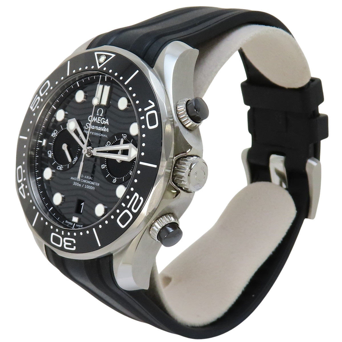 210.32.44.51.01.001 シーマスター ダイバー300M コーアクシャル SS/ラバー 自動巻き ブラック