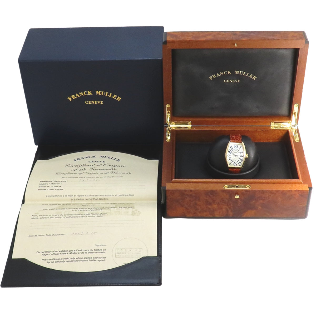 5850SC 吨诺曲线日落金表壳/皮革 自动上链 银色表盘