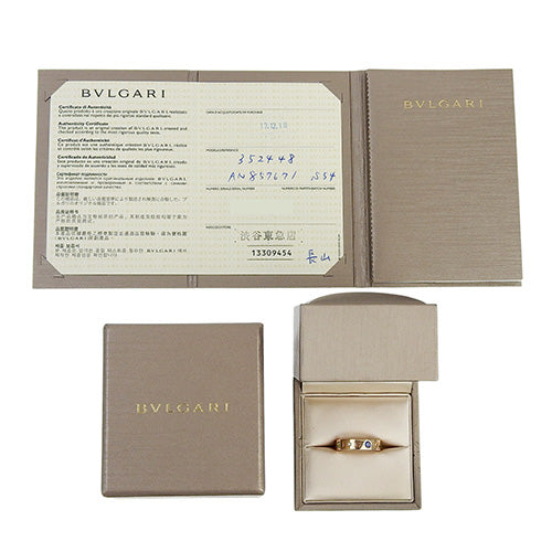 ローマンソルベ リング サファイア/グリーンガーネット/ダイヤモンド K18 ピンクゴールド PG