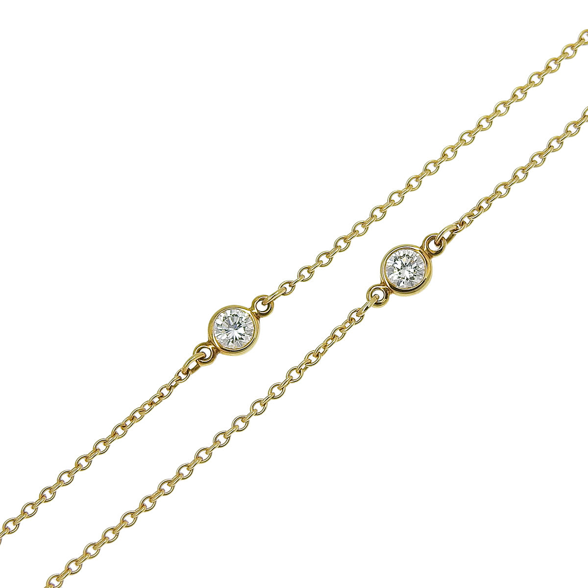 By the Yard Diamond Necklace in 18K Yellow Gold (YG)