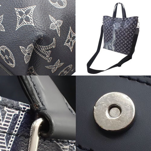 Chapman Brothers 皮革 Monogram Savannah 长颈鹿手提包，搭配 Monogram Savannah 帆布踝带设计 M54127