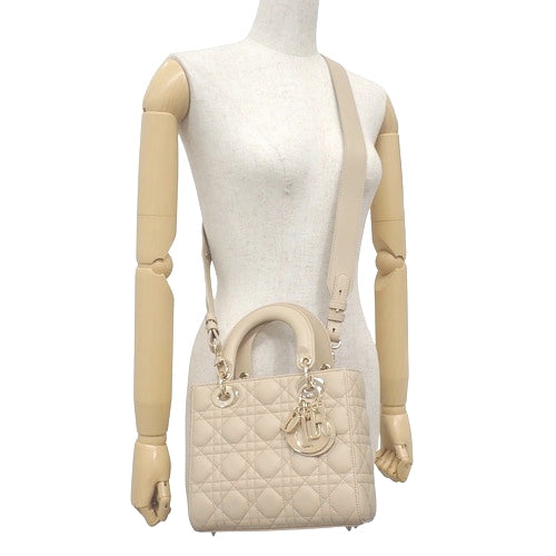 カナージュ Lady Dior My ABCDior バッグ スモール 2WAY ショルダー 斜め掛け 肩掛け ラムスキン M0538ONGE_M63U