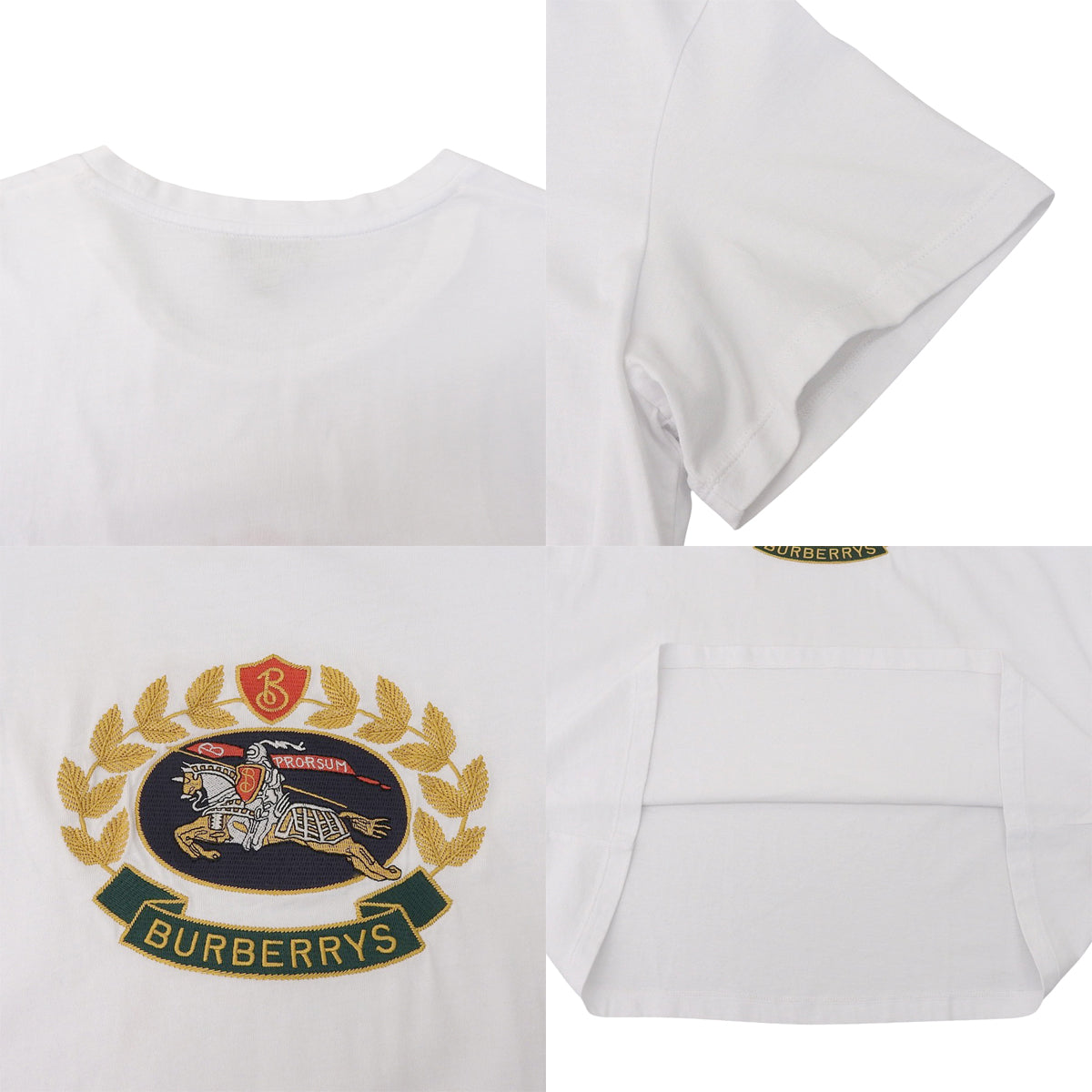 徽标刺绣 T 恤，L 码，上衣，短袖，服饰