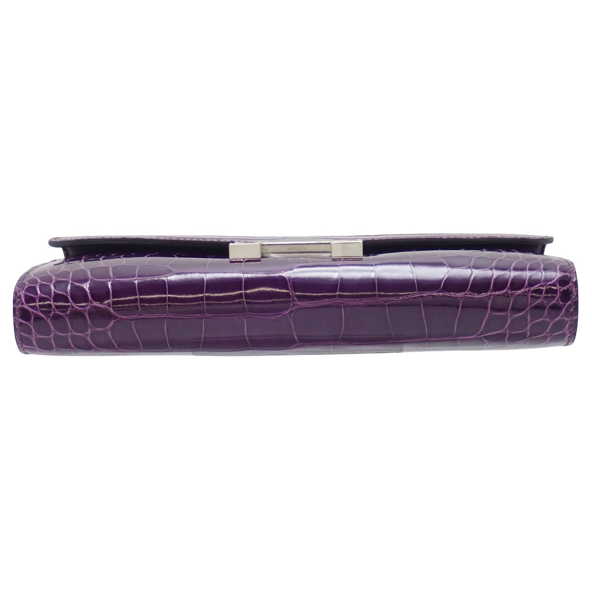 Constance Long To-Go Alligator/Crocodile Leather with Palladium Hardware and Amethyst, B Stamp